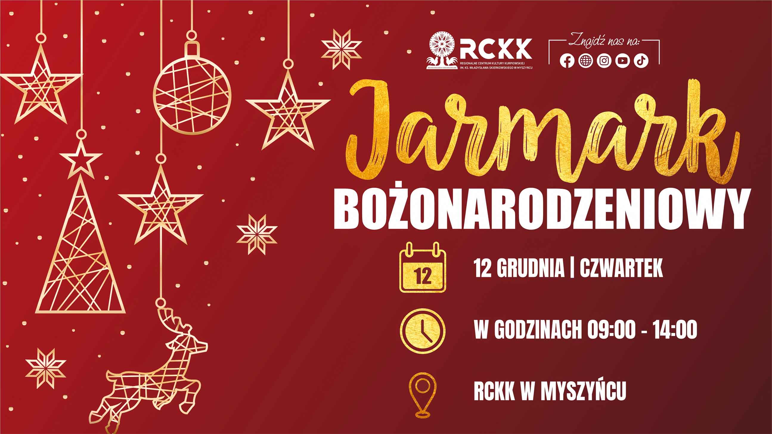 12 grudnia 2024 r. | Jarmark Bożonarodzeniowy